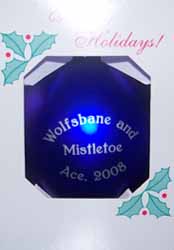 Wolfsbane and Mistletoe Ornament