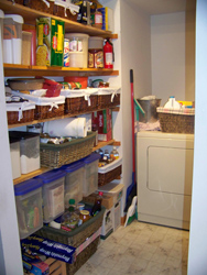 Newly Organized Pantry Area