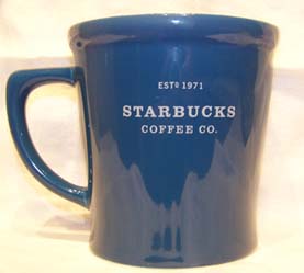 Starbucks Blue Mug as September Coffee Cup