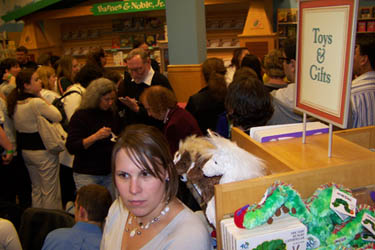 The crowd at the book signing